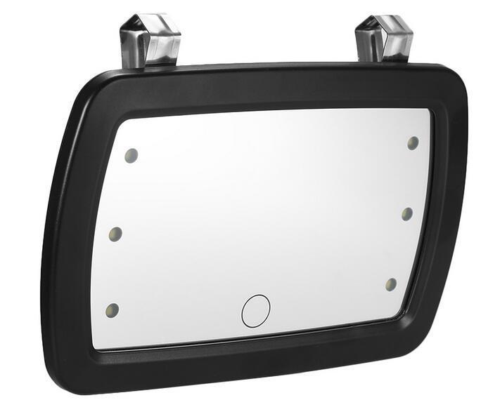 Car Makeup Mirror Sun Visor With Finger Touch